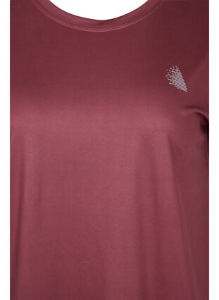 Ensfarget t-skjorte til trening, Sable, Packshot image number 2