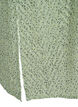 Prikkete skjortekjole med 3/4 ermer og splitt, Seagrass Dot, Packshot image number 3