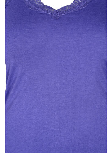 Topp med blonder, 2 stk., Black/Purple Coral, Packshot image number 3