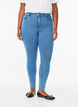 Amy super slim fit jeans med h&oslash;y midje, Bl&aring;, Model image number 2
