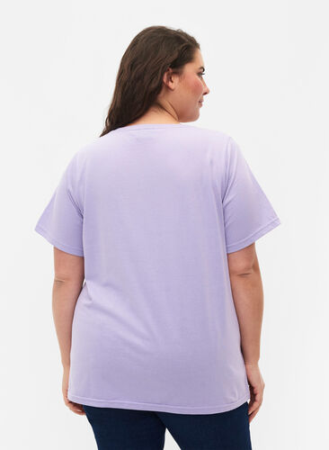 FLASH - T-skjorte med motiv, Lavender, Model image number 1