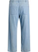 Høy midje jeans med knytebelte, Blå, Packshot image number 1