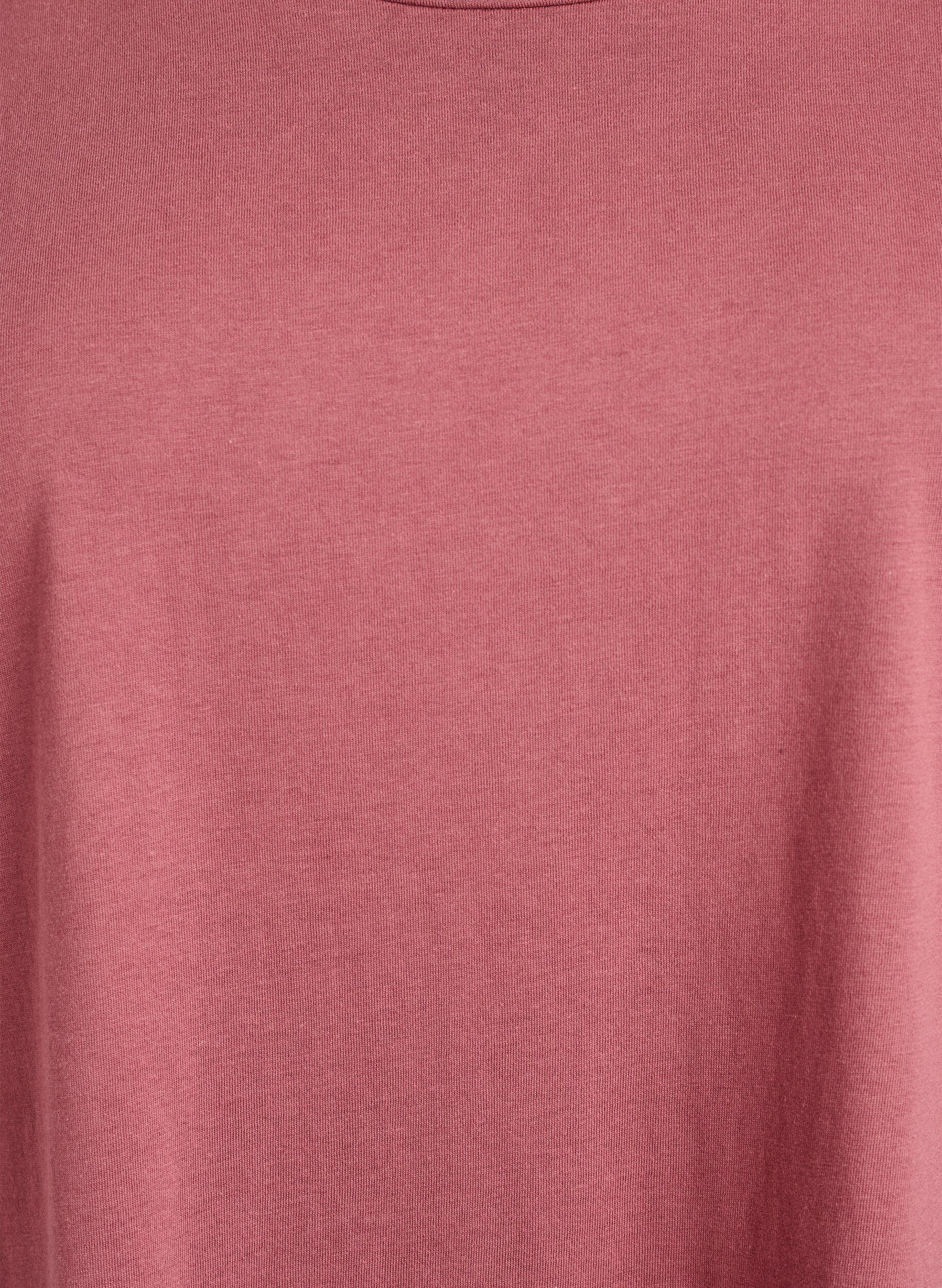 ZizziKortermet t-skjorte i bomullsblanding, Rosa, Packshot image number 2