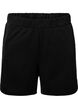 Ensfargede joggeshorts med lommer, Black, Packshot image number 0