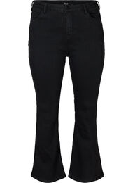 Ellen bootcut jeans med høyt liv, Black