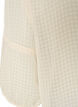 Bluse i seersucker med knytesnor, Beige, Packshot image number 3