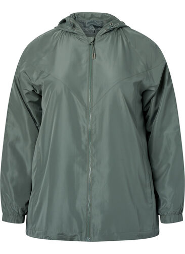 Kort jakke med hette og justerbar bunn, Laurel Wreath, Packshot image number 0