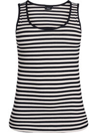 Stripete ribbestrikket singlet, Black Snow W. Stripe Stripete ribbestrikket singlet