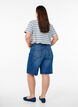Slim fit denimshorts med knytebelte, Blå, Model image number 2