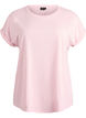 Kortermet t-skjorte i bomullsblanding, Rosa, Packshot image number 0
