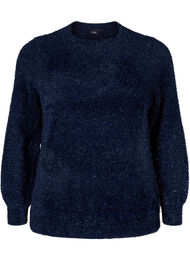 Strikket bluse med glittertråd, Naval Academy