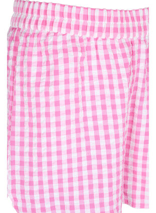 Rutete pysjamasshorts i bomull, Pink Check, Packshot image number 2
