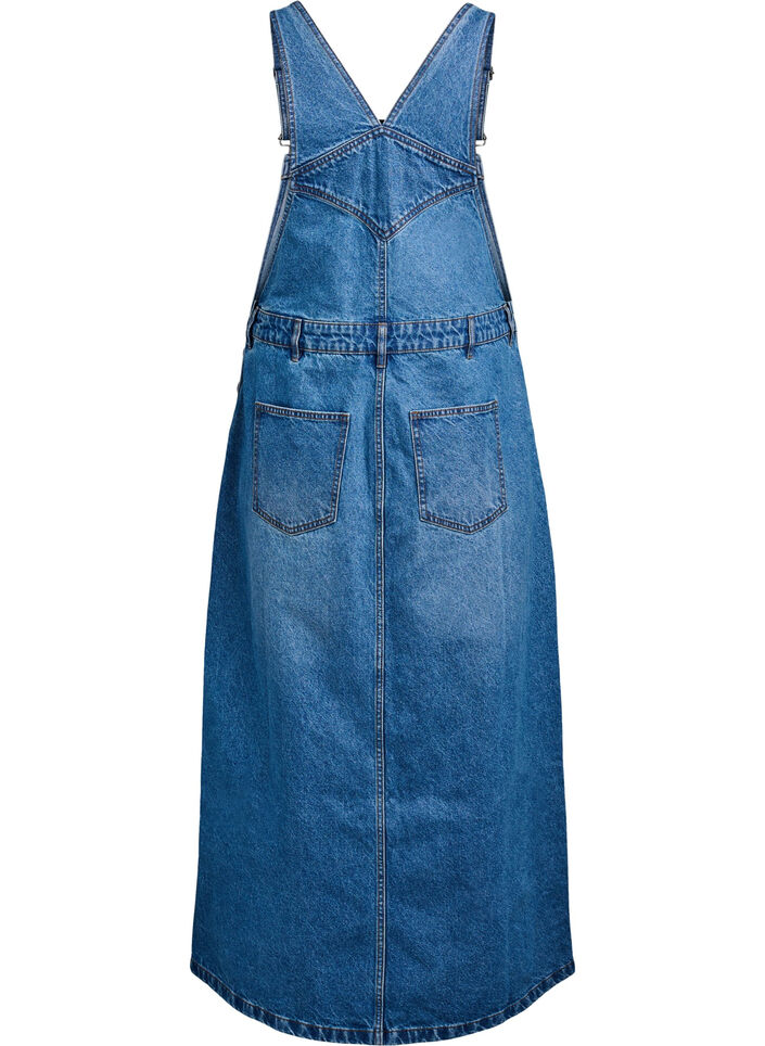 Denim selekjole i midi-lengde, Blue Denim, Packshot image number 1