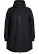 Lett polstret parka med hette, Svart, Packshot image number 0