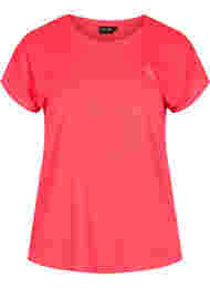 Ensfarget t-skjorte til trening, Diva Pink