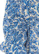 Bluse i bomull med firkantet utringning, Bl&aring;, Packshot image number 3