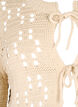 Strikket cardigan med bånd og hullmønster, Birch, Packshot image number 2