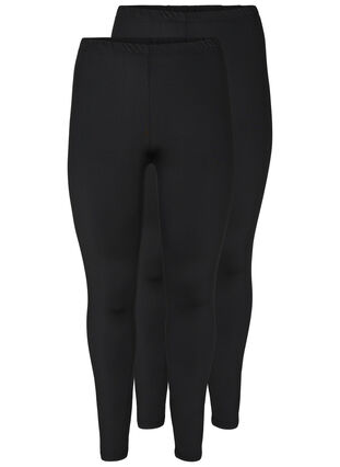 2-pack basis leggings, Black / Black, Packshot image number 0