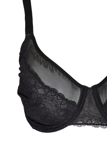 Blonde-BH med mesh, Black, Packshot image number 2