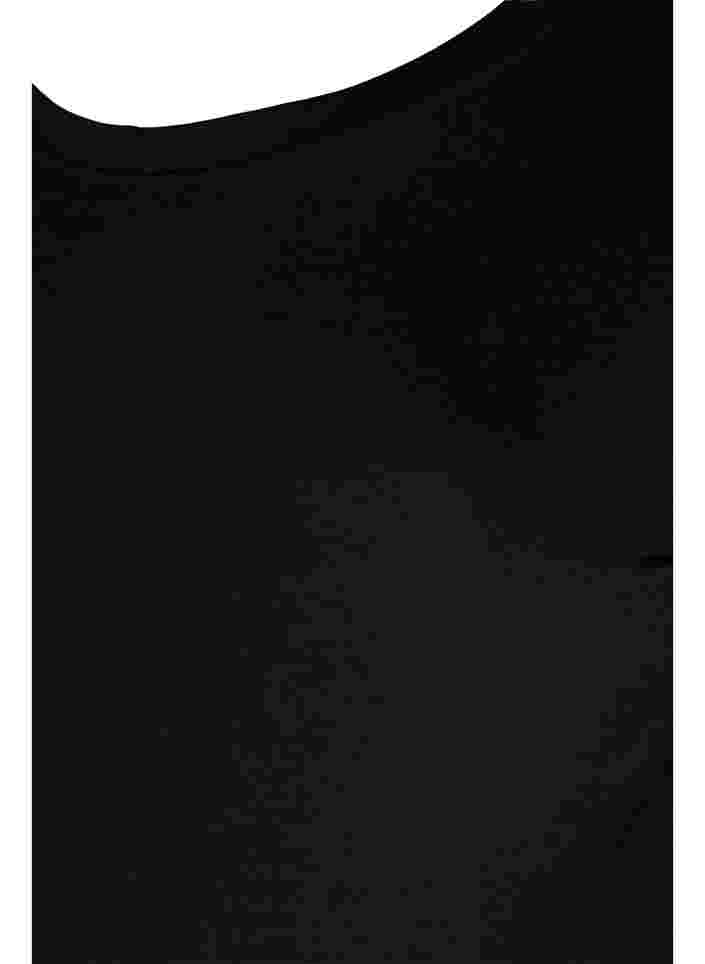 Basis genser til gravide med lange ermer, Black, Packshot image number 2