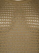 Strikkebluse med hullmønster, Dusky Green, Packshot image number 2
