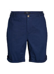 Chinoshorts med lommer, Navy Blazer