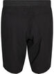 L&oslash;s shorts av bomull med lommer, Svart, Packshot image number 1