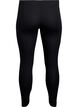 Viskoseleggings med side striper, Black W. Stripe, Packshot image number 1