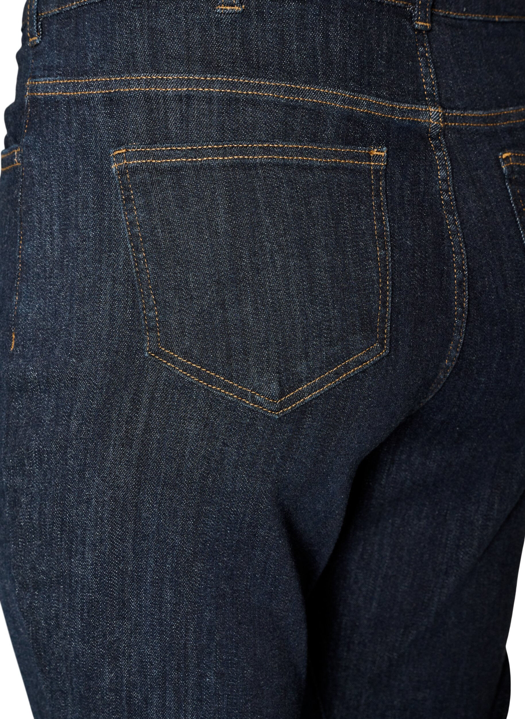 ZizziEllen bootcut-jeans med h&oslash;y midje, Bl&aring;, Packshot image number 3