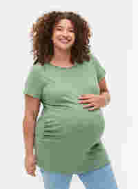 T-skjorte i ribbet materiale til gravide, Green Bay, Model