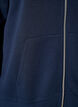 Hettegenser med glidel&aring;s og lommer, Bl&aring;, Packshot image number 3