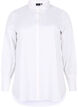 Lang bomullskjorte, Bright White, Packshot image number 0