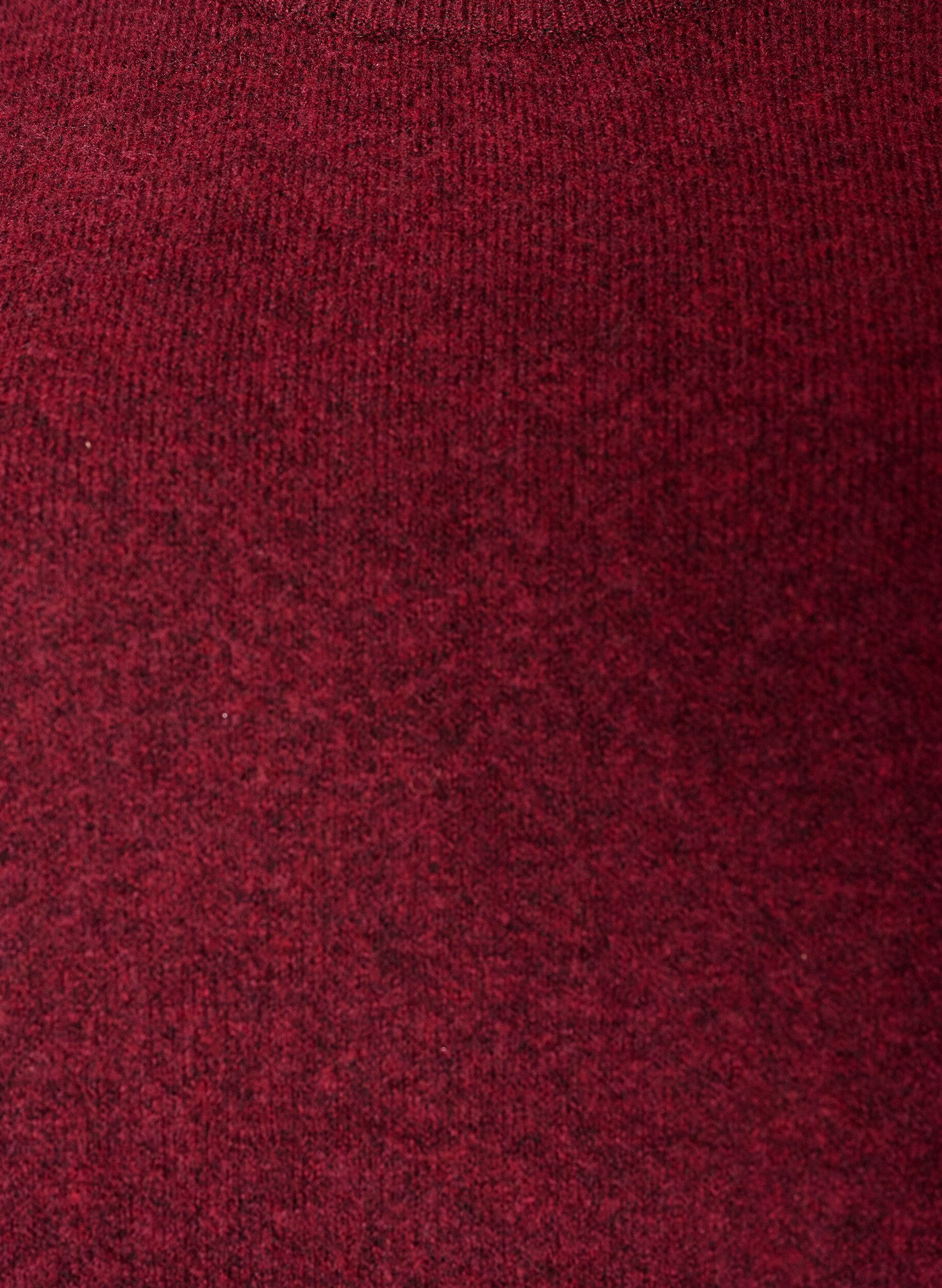 ZizziL&oslash;s strikket bluse med korte ermer, R&oslash;d, Packshot image number 2
