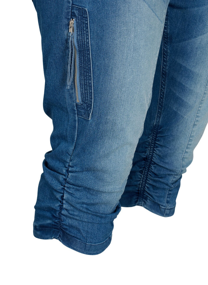 Slim-fit capri-jeans med lommer, Bl&aring;, Packshot image number 3
