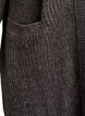 FLASH - Lang ribbestrikket cardigan med lommer, Grå, Packshot image number 3