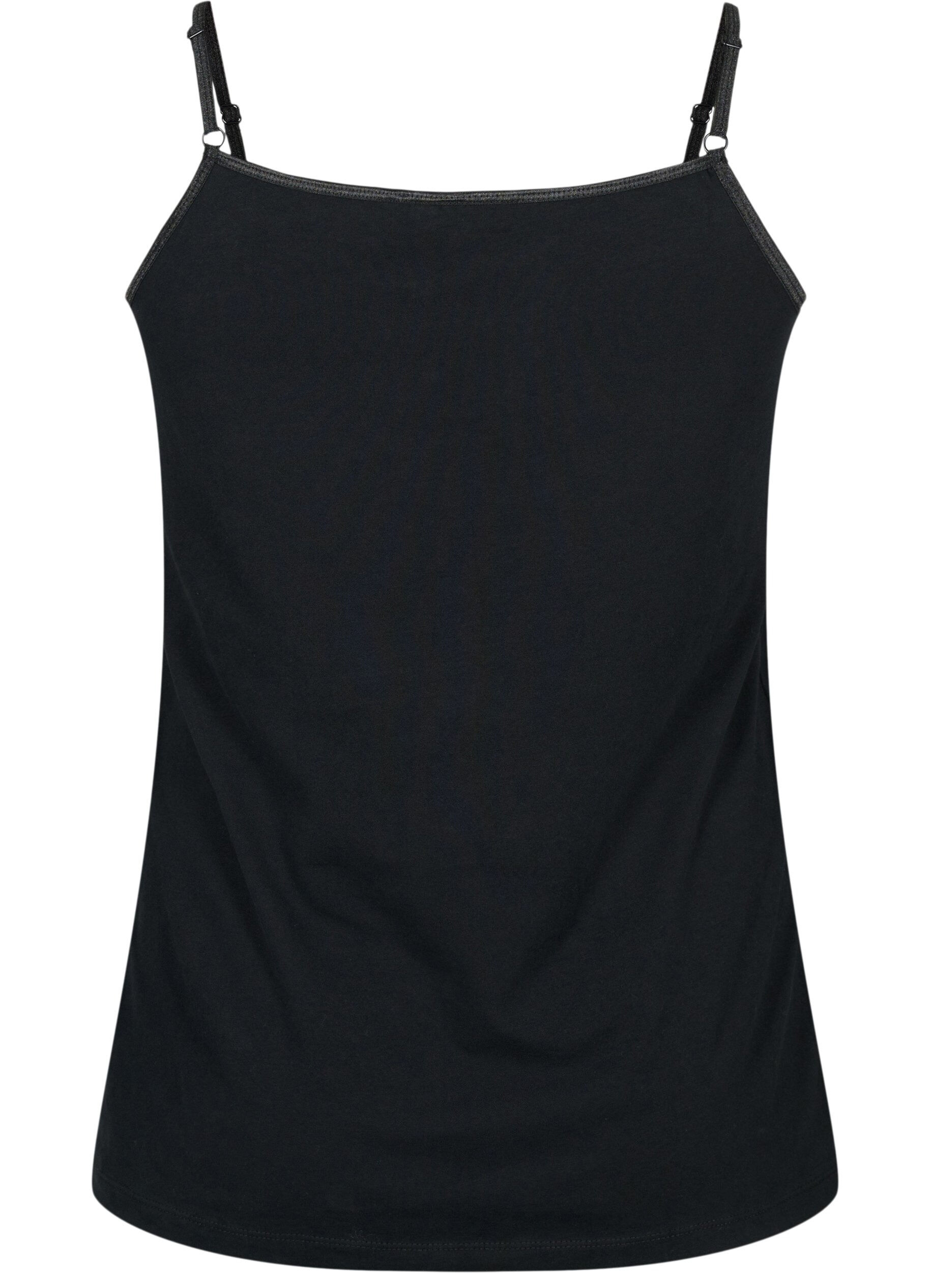 ZizziBasistopp i bomull, Svart, Packshot image number 1