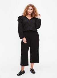 Løse bukser med 7/8 lengde, Black, Model