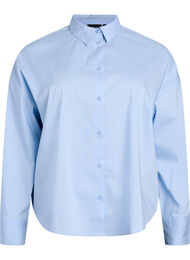 Klassisk bomullsskjorte med en Loose fit, Chambray Blue
