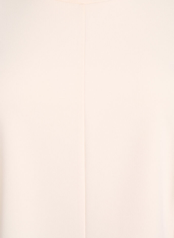 Kortermet bluse med figursydde innsnitt, Beige, Packshot image number 2