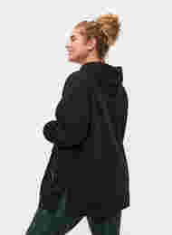 Genser med hette og lommer, Black, Model