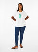 FLASH - T-skjorte med motiv, Bright White Flower, Model image number 2