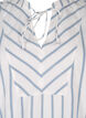 Stripet bluse med knyteutstyr, Hvit, Packshot image number 2