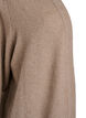 Ribbestrikket cardigan med lommer, Beige, Packshot image number 2
