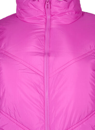 Lang puffer-vinterjakke, Rose Violet, Packshot image number 2