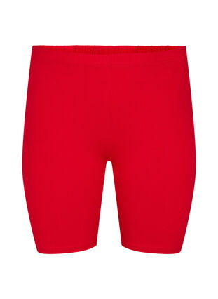 Sykkelshorts i viskose, 2 stk., Fuchsia P./Tango red, Packshot image number 3
