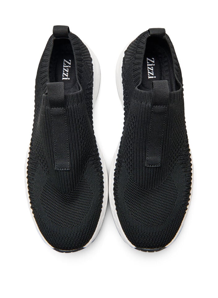 Slip-on-sneaker med bred passform, Svart, Packshot image number 2