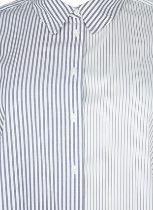 Zizzi Langermet skjorte med striper, Lava Smoke Stripe, Packshot image number 2