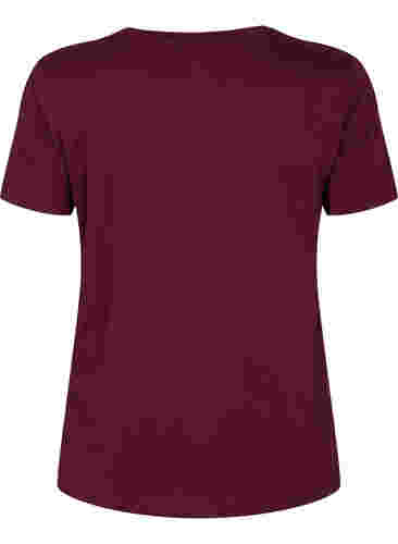 T-skjorte til trening med trykk, Fig w. flower logo, Packshot image number 1