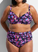 Bikinioverdel med b&oslash;yle og m&oslash;nster, Lilla, Model image number 3