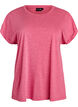 L&oslash;s trenings-T-skjorte med korte ermer, Rosa, Packshot image number 0